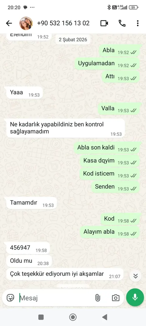 Prime Bozum müşteri dönüşü ve ödeme kanıtı ekran görüntüsü 12