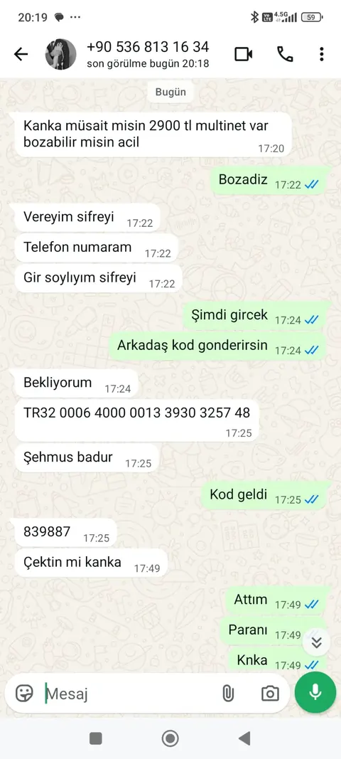 Prime Bozum müşteri dönüşü ve ödeme kanıtı ekran görüntüsü 13