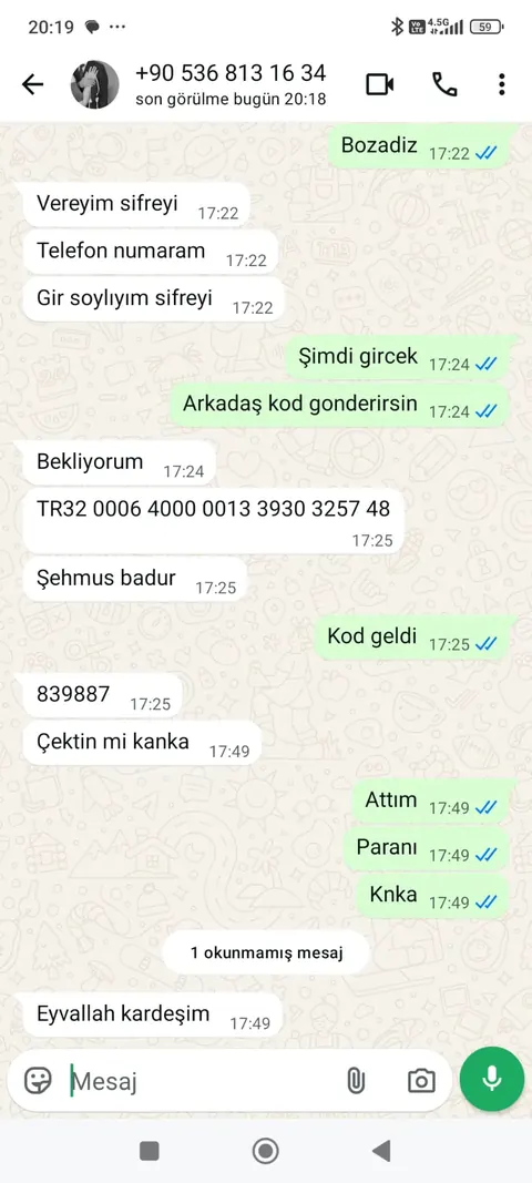 Prime Bozum müşteri dönüşü ve ödeme kanıtı ekran görüntüsü 14