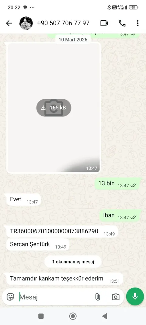 Prime Bozum müşteri dönüşü ve ödeme kanıtı ekran görüntüsü 2