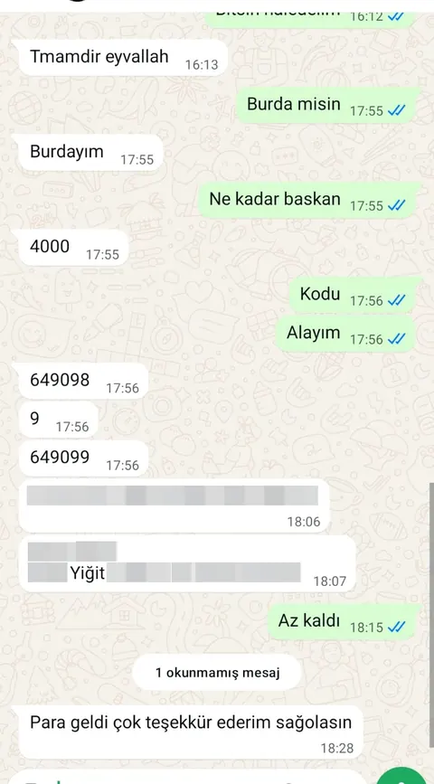 Prime Bozum müşteri dönüşü ve ödeme kanıtı ekran görüntüsü 4