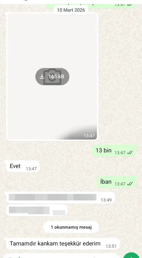 Prime Bozum müşteri dönüşü ve ödeme kanıtı ekran görüntüsü 6