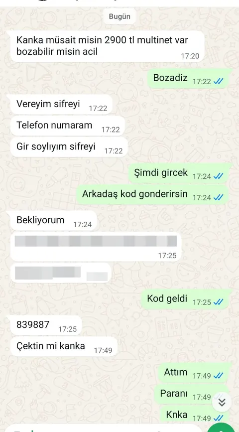 Prime Bozum müşteri dönüşü ve ödeme kanıtı ekran görüntüsü 7